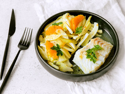 Panier à cuisiner Recettes et Cabas pour 4 personnes avec 3 délicieuses recettes et une option gourmande au choix