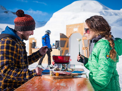 Box Ausgefallener Ausflug nach Gstaad für 2 mit Iglu-Besuch und Fondue