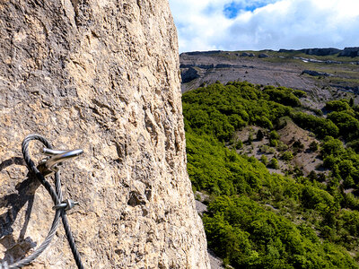 Coffret 3h de parcours sur la via ferrata avec photos face au lac du Bourget