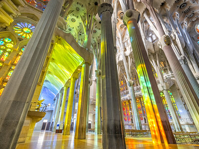 1 entrada de estudiante a la Sagrada Familia con audioguía, acceso rápido y acceso a torre
