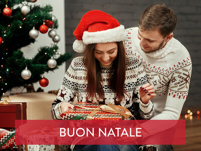 Cofanetto regalo Buon Natale sorella! Soggiorni, cene, pause relax o sportive a scelta per 2