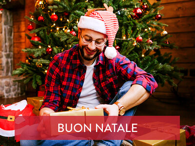 Cofanetto regalo Buon Natale fratello! Soggiorni, pause di gusto, relax o sportive a scelta per 2