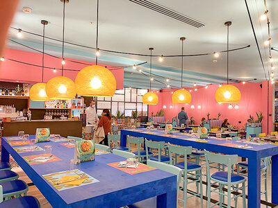 Insieme da Bodega Mexicana: nachos e fajitas con bibite per 2