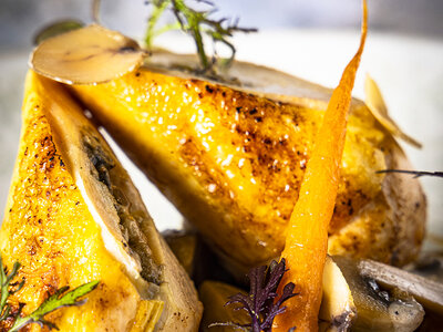 Coffret Adresses primées : repas 7 plats avec accord mets et vins au restaurant l’Auberge de la Charme près de Dijon