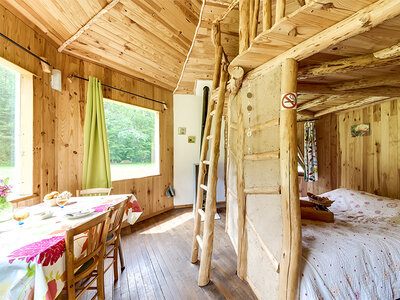 Coffret Escapade insolite dans les Vosges : 3 jours en cabane pour toute la famille