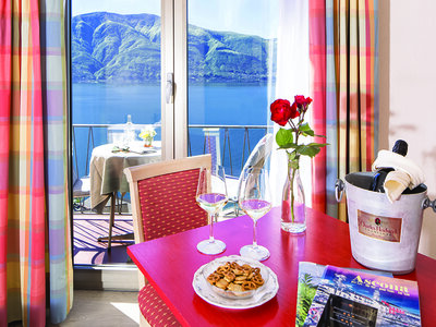 Caja Cita con el amor en los lagos de Suiza