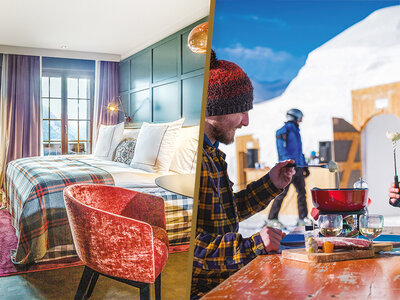 Coffret cadeau Escapade à Gstaad : 2 nuits et visite d'igloo avec fondue et raquettes