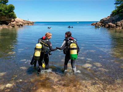 Caja Bautismo de buceo para 2 personas en L'Ametlla de Mar, Tarragona