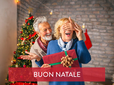 Cofanetto regalo Buon Natale Mamma & Papà! Soggiorni, cene, relax o avventure a scelta per 2