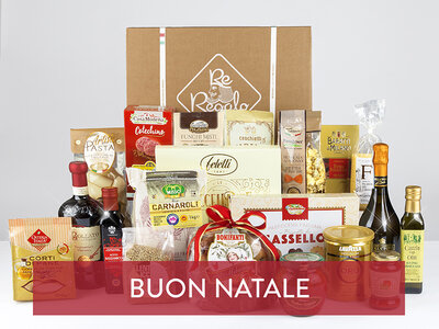 Cofanetto regalo Kit Degustazione Magico Natale: 1 panettone e altri prodotti tipici a domicilio