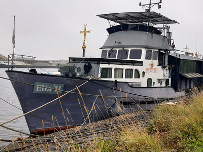 Rondvaart, bierproeverij en diner voor 2 op een schip nabij Roosendaal