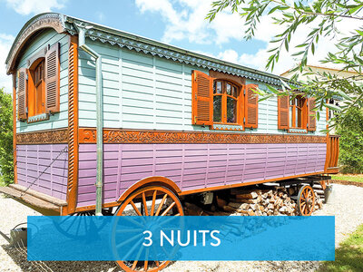 Coffret cadeau Séjour insolite en roulotte : 4 jours près de Bordeaux