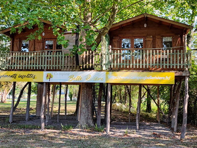 Coffret 2 jours en cabane perchée en famille dans un camping en bord de Charente