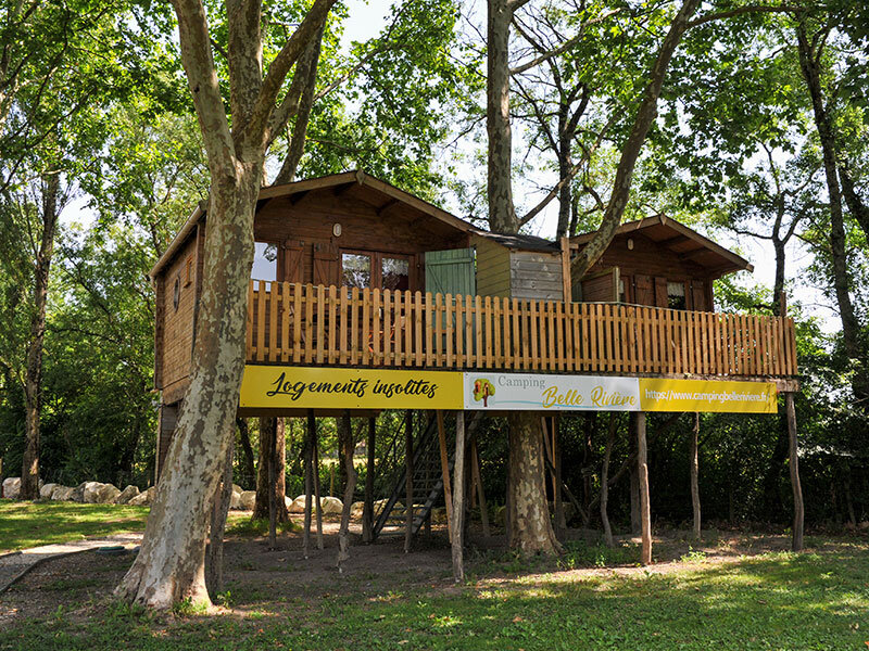 2 jours en cabane perchée en famille dans un camping près de Cognac