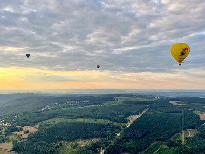 Coffret Vol en montgolfière au-dessus de Gand avec champagne pour 2 personnes