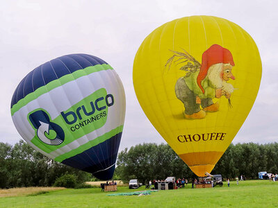 Vol en montgolfière au-dessus d'Overmere avec champagne pour 1