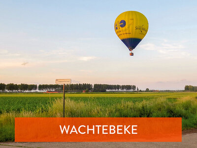 Coffret cadeau Vol en montgolfière au-dessus de Wachtebeke avec champagne