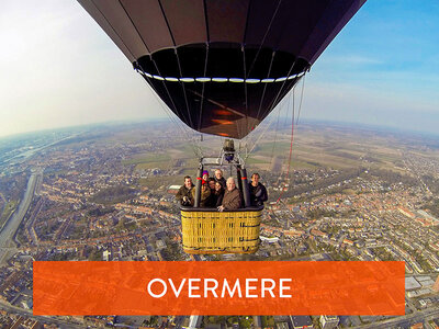 Coffret cadeau Vol en montgolfière au-dessus d'Overmere avec champagne pour 2