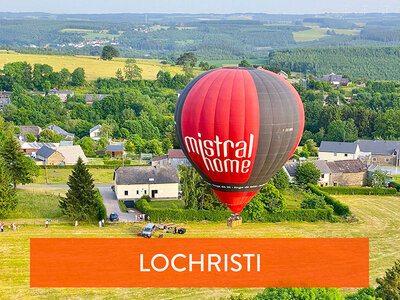 Coffret cadeau Vol en montgolfière au-dessus de Lochristi avec champagne