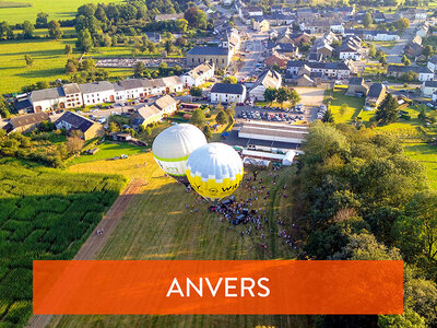 Coffret cadeau Survoler Anvers en montgolfière avec champagne pour 2 personnes