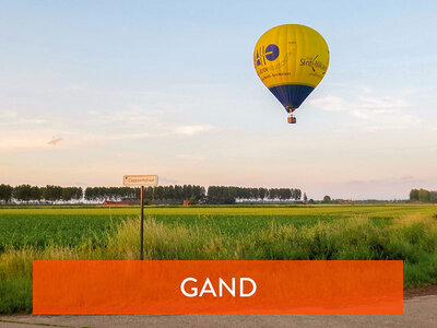 Coffret cadeau Vol en montgolfière au-dessus de Gand avec champagne pour 2 personnes