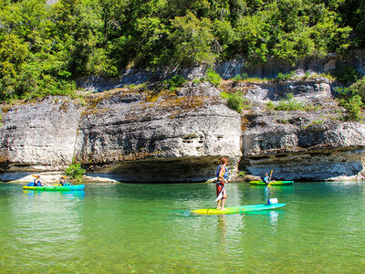 Balade nautique près d'Alès : descente en canoë biplace