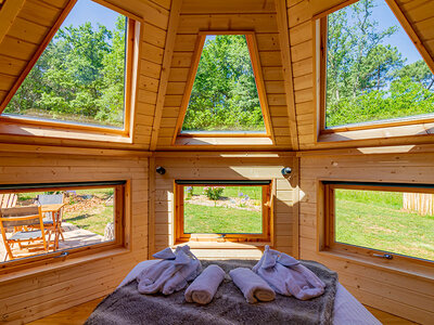 2 jours en cabane avec bain bouillonnant près de Bergerac