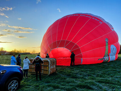 Zweven over De Pinte met bubbels voor 1 persoon