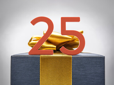 Presentbox Grattis på 25-årsdagen!
