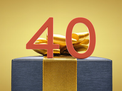 Presentbox Grattis på din 40:e födelsedag!