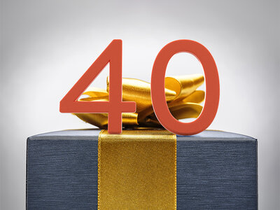 Presentbox Grattis på 40-årsdagen!