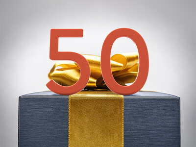 Presentbox Grattis på 50-årsdagen!
