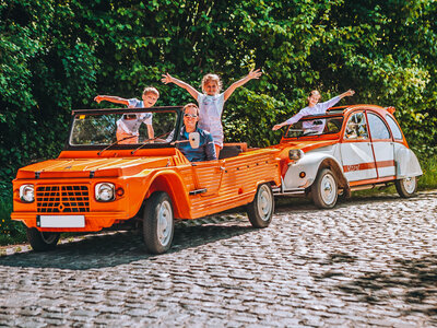 Doos Autozoektocht van 1 dag voor 4 personen in een Citroën 2CV