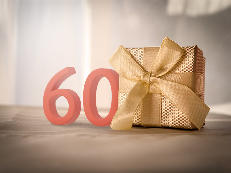 Utsökta smaker på 60 årsdagen
