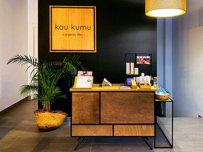 Caja regalo 1 limpieza facial con productos orgánicos en Kou Komu, Madrid