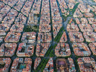 Caja regalo Bcn City Tour Panorámico: un vuelo compartido de 20-25 min para 2 personas