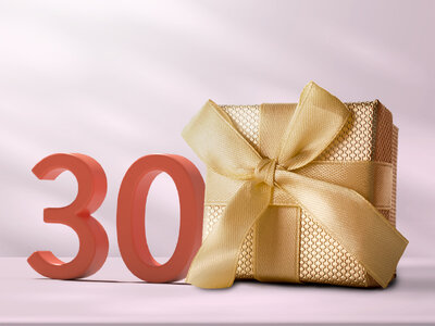 Presentbox Fira 30 år med en häftig upplevelse