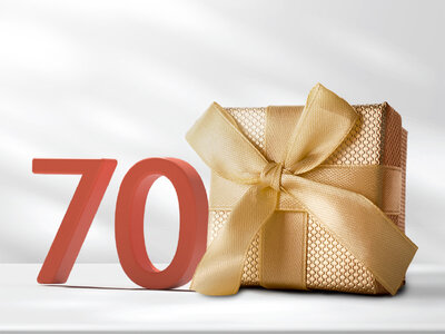 Gaveæske En ekstraordinær 70-års fødselsdag!