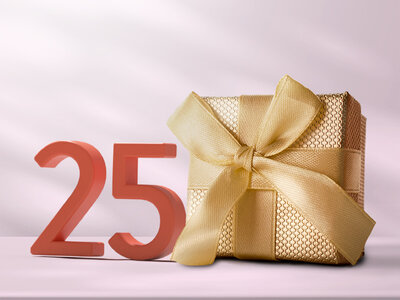 Cofanetto regalo Buon 25° compleanno! 1 notte in un romantico B&B