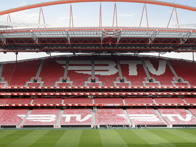 Coffret cadeau Football en famille : visite du stade de Luz Sport Lisboa e Benfica et écharpe pour 4