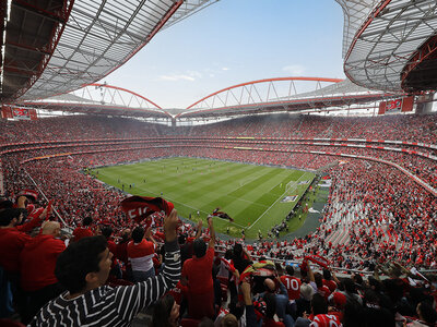 Coffret cadeau Visite du stade de Luz, musée Sport Lisboa e Benfica, écharpe et dîner au Luz by Chakall pour 2