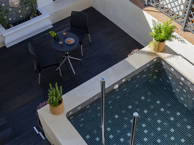 La esencia de Sevilla: 1 noche en ático con piscina y terraza en el Welldone Cathedral para 2