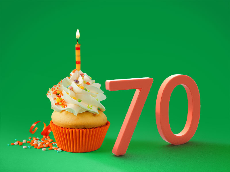 Joyeux anniversaire ! 70 ans