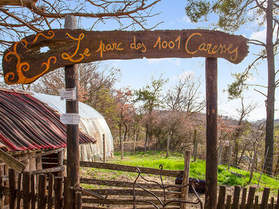 Coffret 3 jours en roulotte familiale avec accès au parc animalier près de Lyon