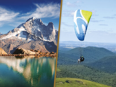 Coffret cadeau 2 jours avec souper, spa et 1 vol en parapente au-dessus du mont Blanc pour 2
