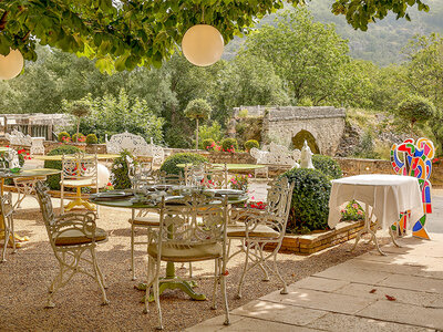 Coffret Adresses primées : menu 3 plats au restaurant Le Pont de l’Ouysse près de Rocamadour