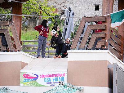 Cofanetto Insieme tra i cieli del Cilento: 1 volo in Zipline per 2 con GoPro