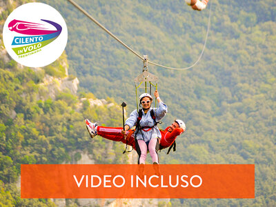 Cofanetto regalo Insieme tra i cieli del Cilento: 1 volo in Zipline per 2 con GoPro