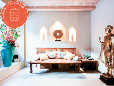 Caja regalo Silom Spa, Barcelona: masaje oriental craneofacial y de cuello