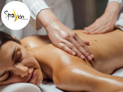 Caja regalo Bienestar con Spaxión: 1 masaje relajante o acceso a spa para 2 personas